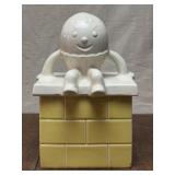 Humpty Dumpty Sitting on Wall Cookie Jar