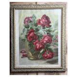 Framed Jack Roses Art Print