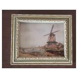 Framed Windmill Art Print