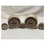 Five Butter Molds