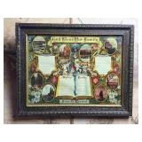 Framed Family Record Print