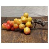 Mid Century Italian Alabaster Grape Bunch