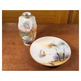 Morimura Brothers Vase, Plate, Japanese China