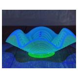 Uranium Glass Candy Dish
