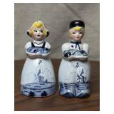 Dutch Boy and Girl Salt and Pepper Shakers