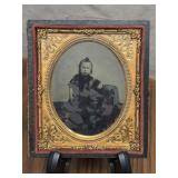 Glass Plate Image of Young Child