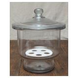 Glass Dessicator with Ceramic Tray