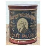Antique George Washington Tobacco Tin