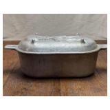 19in Cast Aluminum Roaster with Stag