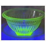 7.5in Uranium Glass Mixing Bowl