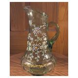 Floral Hand Painted Pitcher