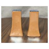 Peach Lusterware Salt and Pepper Shakers