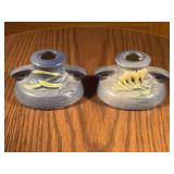 Roseville Pottery Candle Holders