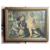 Antique Frame with Art Print