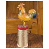 Vintage Rooster Windup Tin Toy