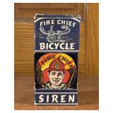 Vintage Fire Chief Mechanical Bicycle Siren