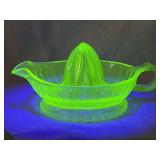 Uranium Glass Lemon Juicer