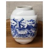 Delft Blue Dutch Coffee Grinder Container