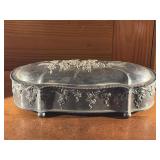 E.G. Webster & Sons Silver Plated Jewelry Casket