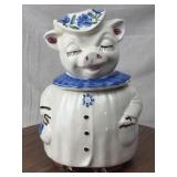 Winnie Pottery Pig Cookie Jar