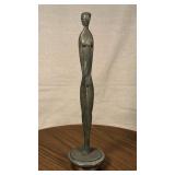 12in Bronze Woman Sculpture