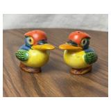 Colorful Kookaburra Bird Salt and Pepper Shakers