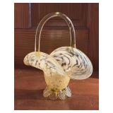 8in Altaglass Art Glass Basket