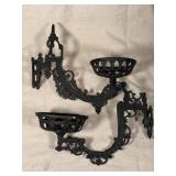 Pair of Cast Iron Wall Sconces