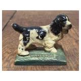 Brilliant Iron Works Painted Cast Iron Dog
