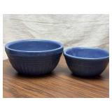 Pair of JSA Stoneware Bowls, 5.5 & 6.5 Inch