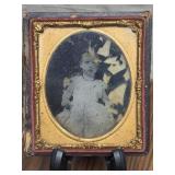 Glass Plate Image of Young Child