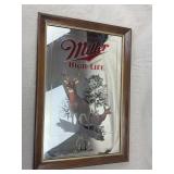 Miller High Life Deer Advertising Mirror