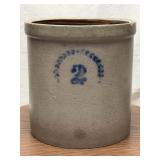 Monmouth Pottery Co. No. 2 Stoneware Crock