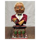 Vintage Tin Bartender Animated Toy