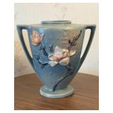 9in Roseville 94-9 Magnolia Blue Pottery Vase
