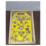 Vintage Poosh-M-Upï¿½s Rodeo Bagatelle Game