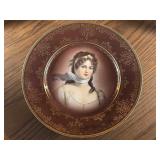 Royal Porcelain Co Hand Painted China Portrait