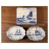 Uphill Fine China Snack Bowls, Trinket Box