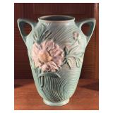 Roseville 63-8 Peony Double Handled Pottery Vase