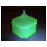 Ramses Uranium Glass Powder Dish