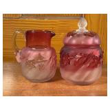 Northwood Royal Ivy Cream Pitcher & Sugar Bowl