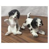 Enesco Puppy Porcelain Salt and Pepper Shakers