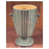 8in Red Wing Green Vase