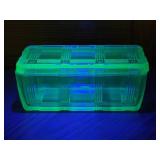 Uranium Depression Glass Storage Container