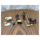 Cast Iron Nativity Figurines
