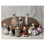 Collection of Porcelain Victorian Figurines