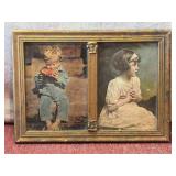 Framed Portraits of Boy and Girl