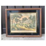 A Home on the Mississippi Framed Art Print