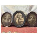 Three Framed Cupid Portrait Photos