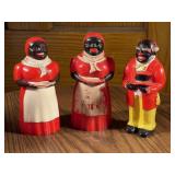 Aunt Jemima Salt, Pepper Shakers and Syrup Pitcher
